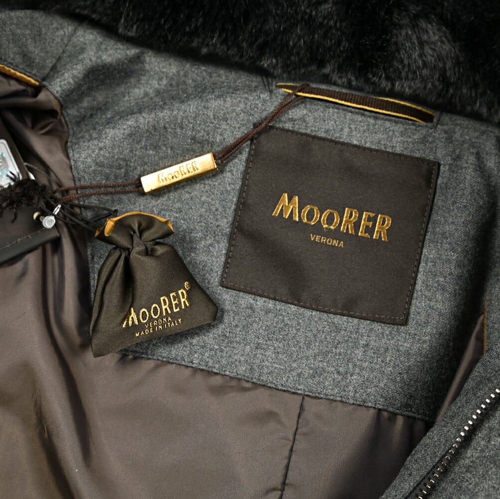 MOORER "MORRIS - L" カシミヤ混ウール スタンドカラーダウンコート|420465|GUARDAROBA MILANO OFFICIAL STORE