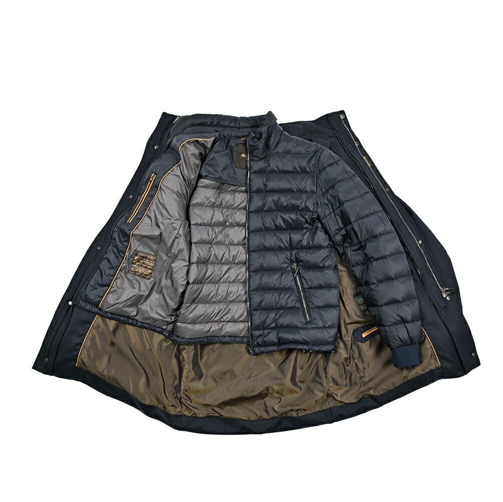 MOORER "PERTH - CA" ストレッチウール スタンドカラーダウンコート|417809|GUARDAROBA MILANO OFFICIAL STORE
