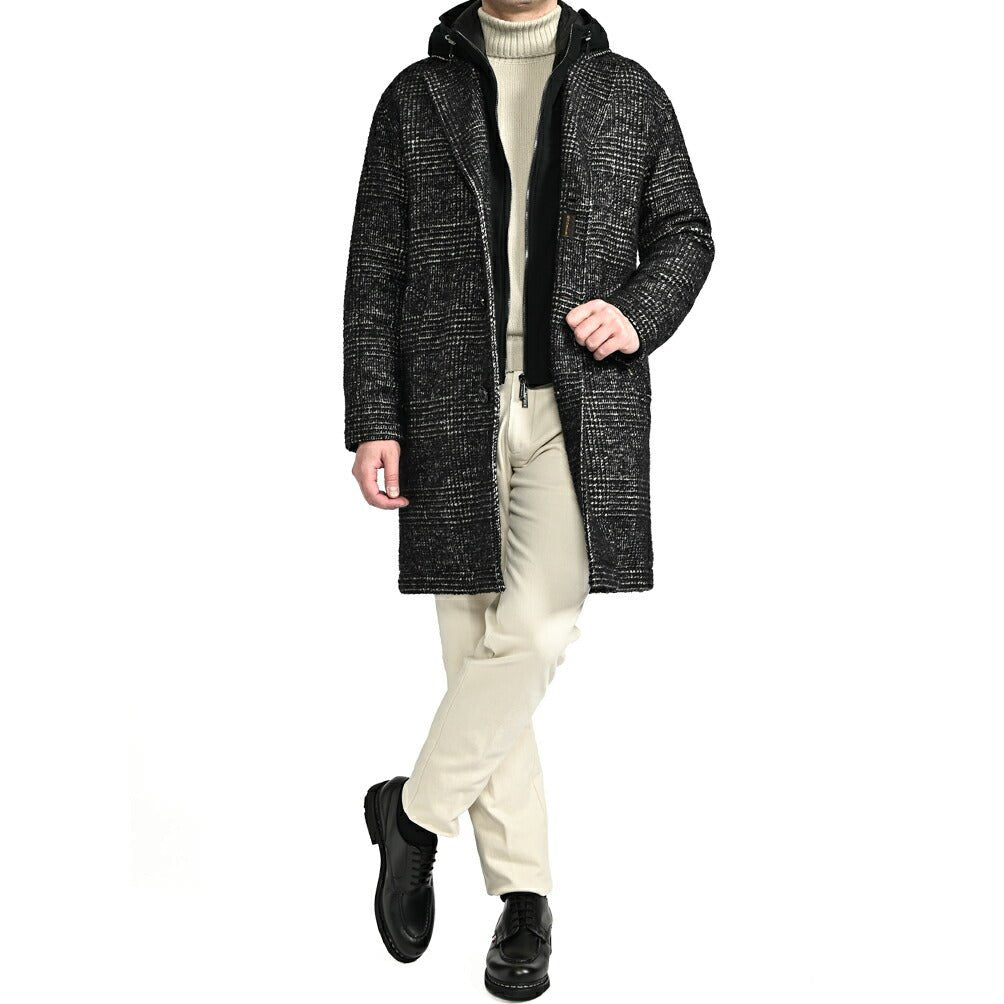 MOORER "PINTONI - GEL" アルパカ混ウール ダウンチェスターコート|417811 - 46|GUARDAROBA MILANO OFFICIAL STORE