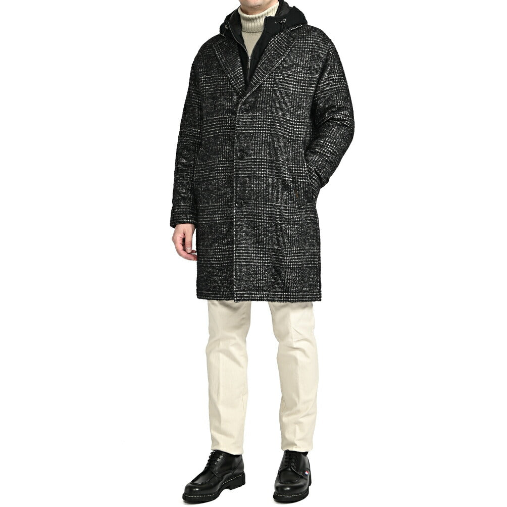MOORER "PINTONI - GEL" アルパカ混ウール ダウンチェスターコート|417811 - 46|GUARDAROBA MILANO OFFICIAL STORE