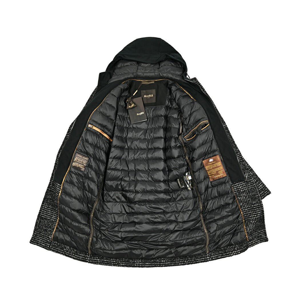 MOORER "PINTONI - GEL" アルパカ混ウール ダウンチェスターコート|417811 - 46|GUARDAROBA MILANO OFFICIAL STORE