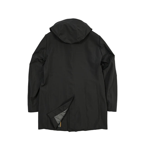 MOORER “REVIDO-SKT” ポリエステル100% フード付きステンカラーコート / ACQUA PROOF (防水) ブラック(NERO) 48 | GUARDAROBA MILANO OFFICIAL STORE