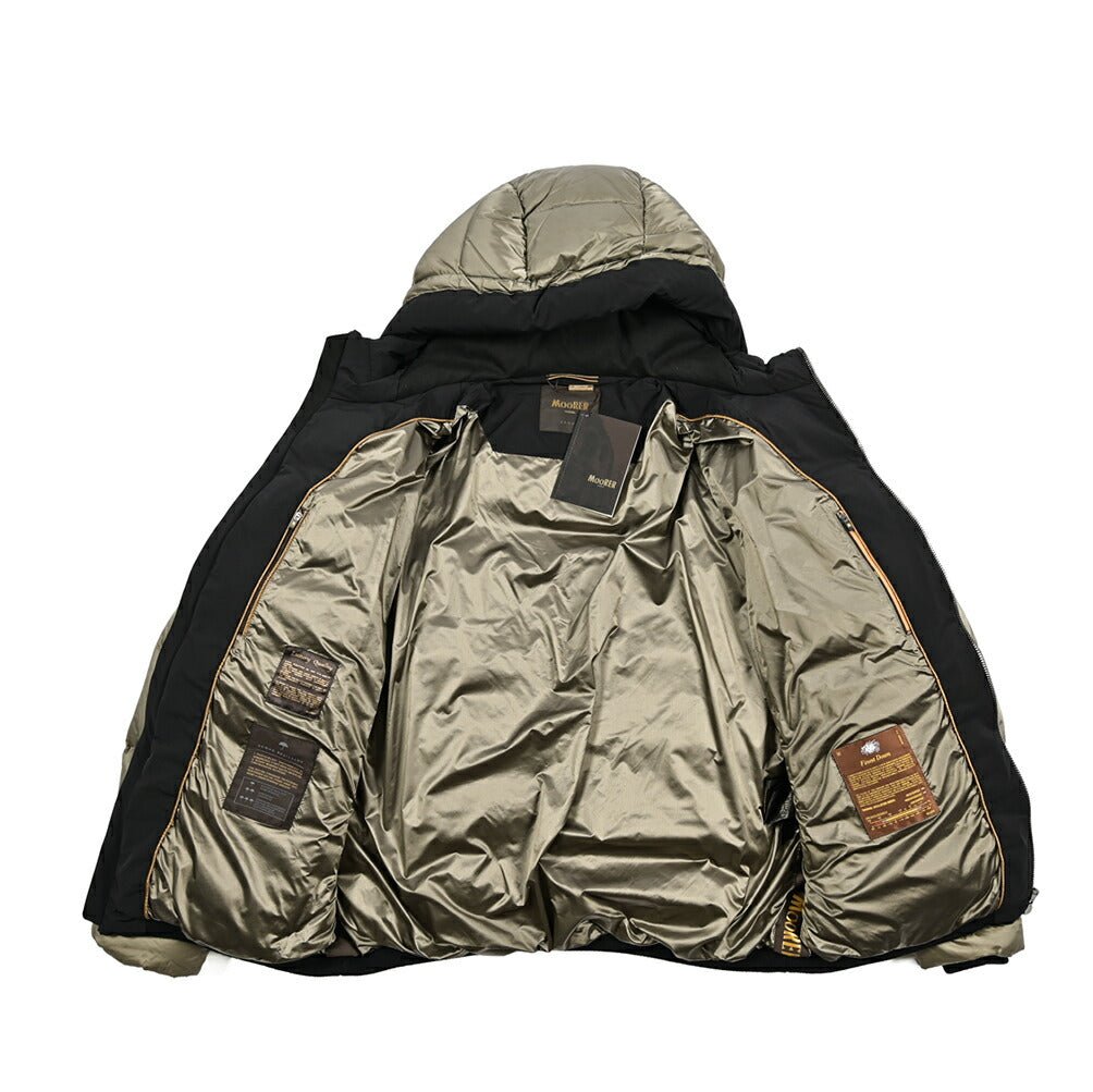 MOORER "RICCARDO - SHK" ナイロン100% バイカラーダウンジャケット / ACQUA RESISTANT(撥水)|417810|GUARDAROBA MILANO OFFICIAL STORE