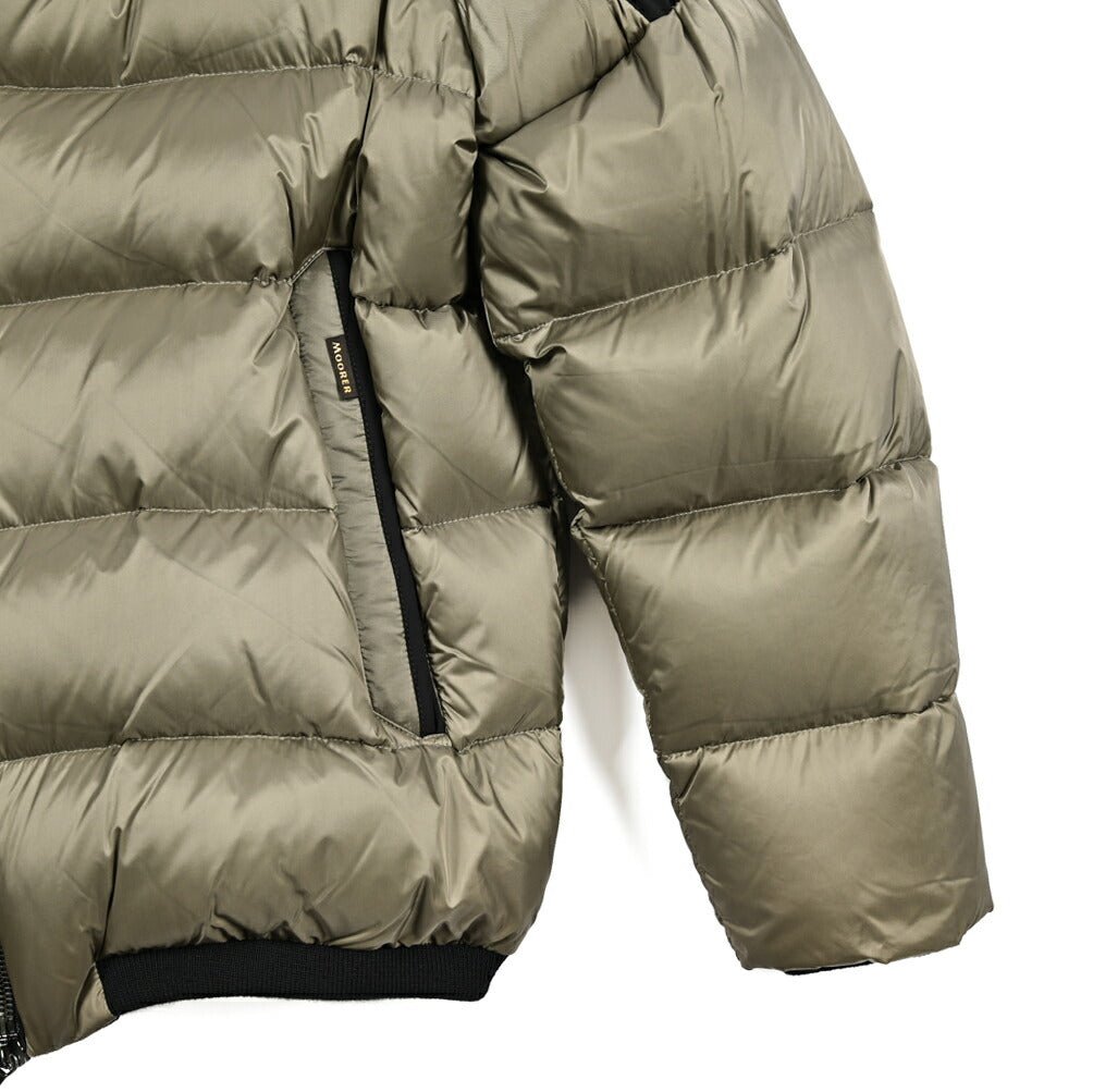 MOORER "RICCARDO - SHK" ナイロン100% バイカラーダウンジャケット / ACQUA RESISTANT(撥水)|417810|GUARDAROBA MILANO OFFICIAL STORE