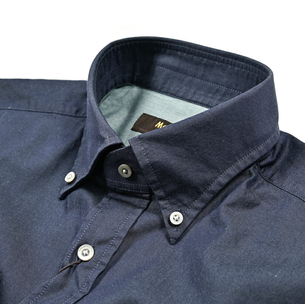 SALE|MOORER ROLF - 69 DENIM コットン100% ボタンダウンデニムシャツ|418352 - 44|GUARDAROBA MILANO OFFICIAL STORE