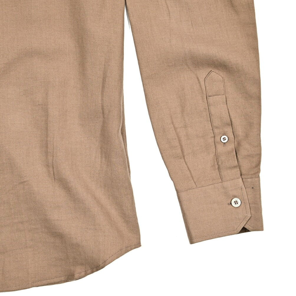 MOORER "ROMAN - LU" コットンカシミヤ ホリゾンタルカラーツイルシャツ|418437|GUARDAROBA MILANO OFFICIAL STORE