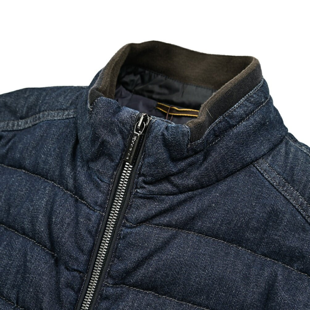 SALE|MOORER SANTIS - 705 デニム×ナイロン 異素材コンビダウンジャケット|418209 - 46|GUARDAROBA MILANO OFFICIAL STORE