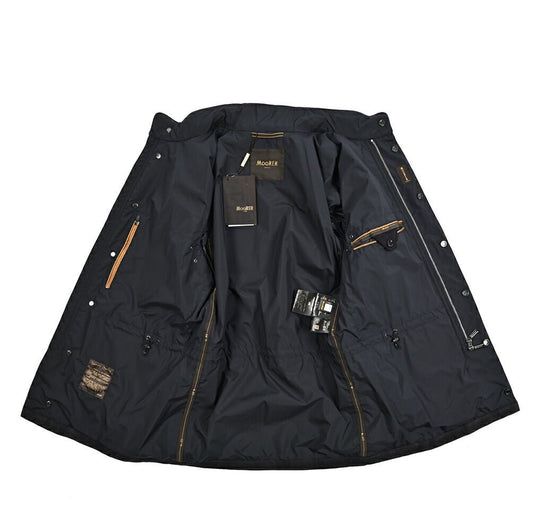 MOORER SARNICO - NK スタンドカラーレザーフード付きブルゾン M - 65|436748-46|GUARDAROBA MILANO OFFICIAL STORE