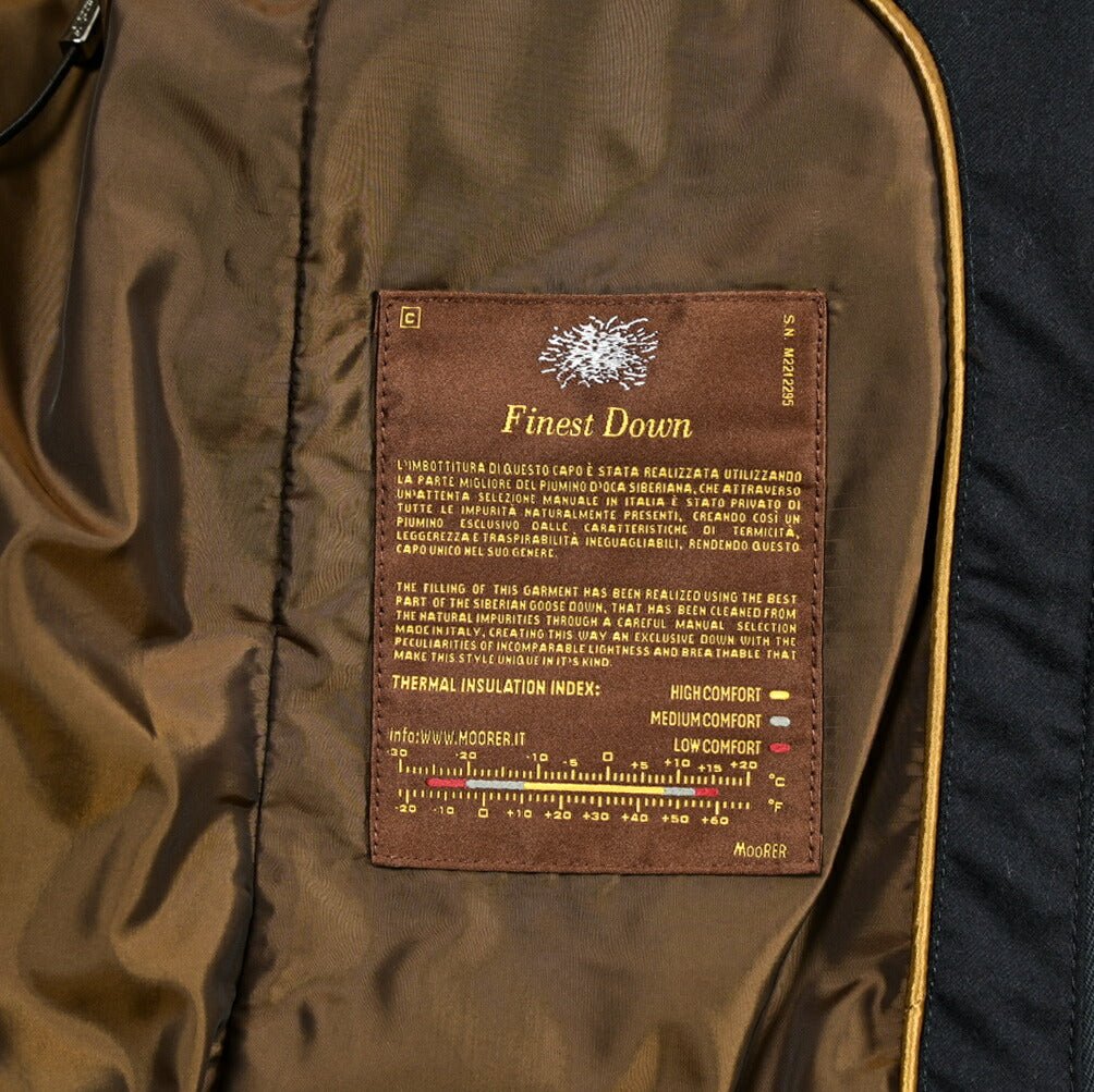 MOORER "SIRO - L" カシミヤ混ウール ダブルブレストダウンジャケット|420390 - 44|GUARDAROBA MILANO OFFICIAL STORE