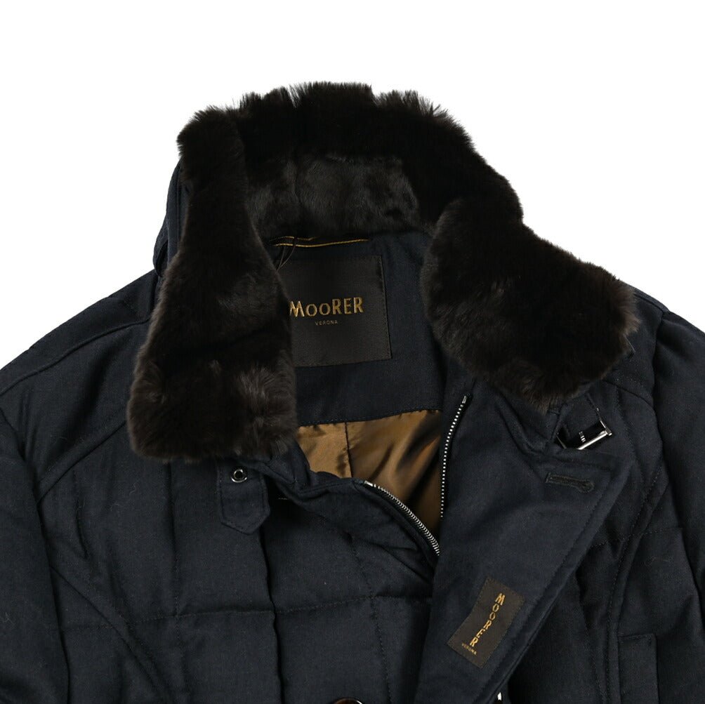 MOORER "SIRO - L" カシミヤ混ウール ダブルブレストダウンジャケット|420390 - 44|GUARDAROBA MILANO OFFICIAL STORE