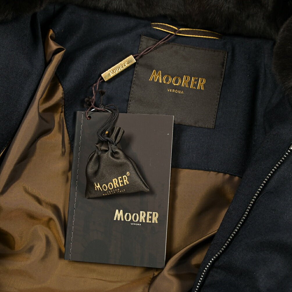 MOORER "SIRO - L" カシミヤ混ウール ダブルブレストダウンジャケット|420390 - 44|GUARDAROBA MILANO OFFICIAL STORE