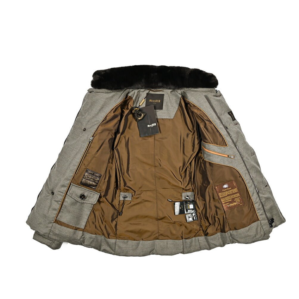 MOORER "SIRO - L" カシミヤ混ウール ダブルブレストダウンジャケット|420394 - 42|GUARDAROBA MILANO OFFICIAL STORE