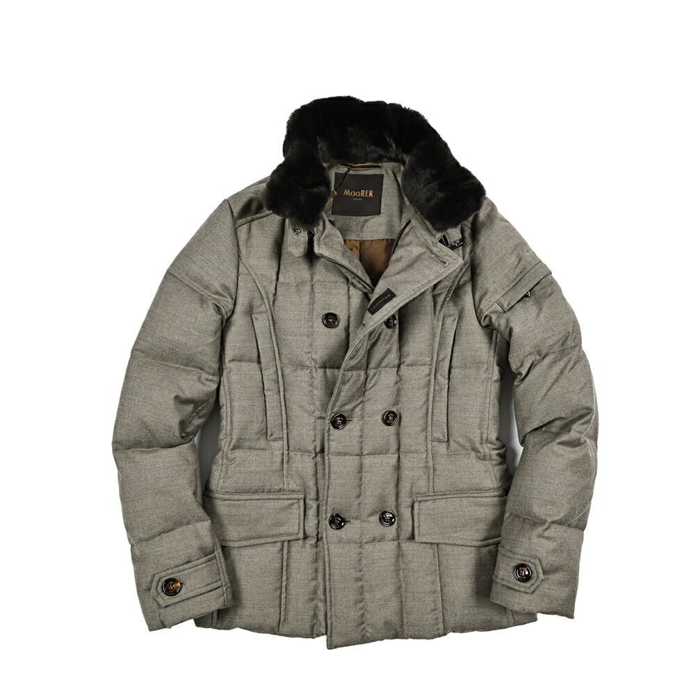 MOORER "SIRO - L" カシミヤ混ウール ダブルブレストダウンジャケット|420394 - 42|GUARDAROBA MILANO OFFICIAL STORE