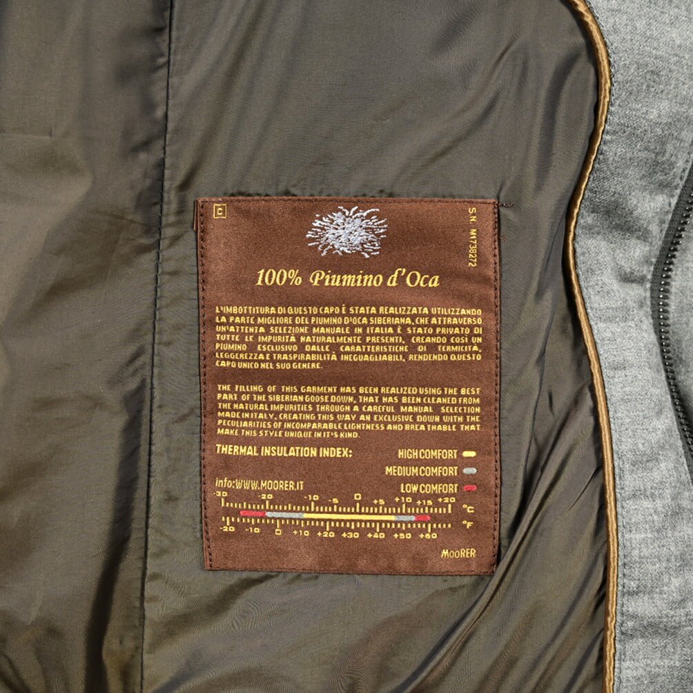 MOORER "SIRO - L" カシミヤ混ウール ダブルブレストダウンジャケット|420398|GUARDAROBA MILANO OFFICIAL STORE