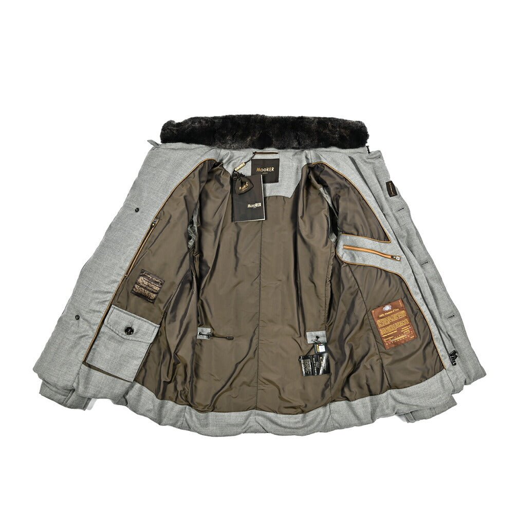MOORER "SIRO - L" カシミヤ混ウール ダブルブレストダウンジャケット|420398|GUARDAROBA MILANO OFFICIAL STORE