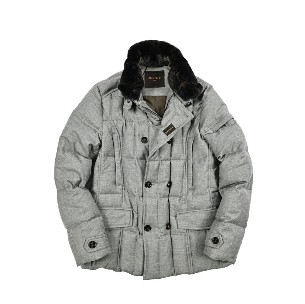 MOORER "SIRO - L" カシミヤ混ウール ダブルブレストダウンジャケット|420398|GUARDAROBA MILANO OFFICIAL STORE
