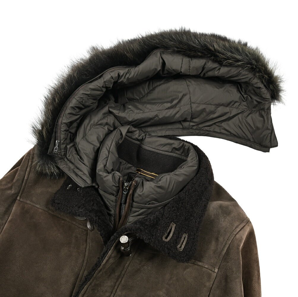 MOORER "SIRO - PE" ムートンレザーダッフルコート|420500|GUARDAROBA MILANO OFFICIAL STORE