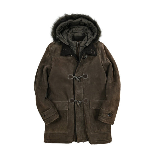 MOORER "SIRO - PE" ムートンレザーダッフルコート|420500|GUARDAROBA MILANO OFFICIAL STORE