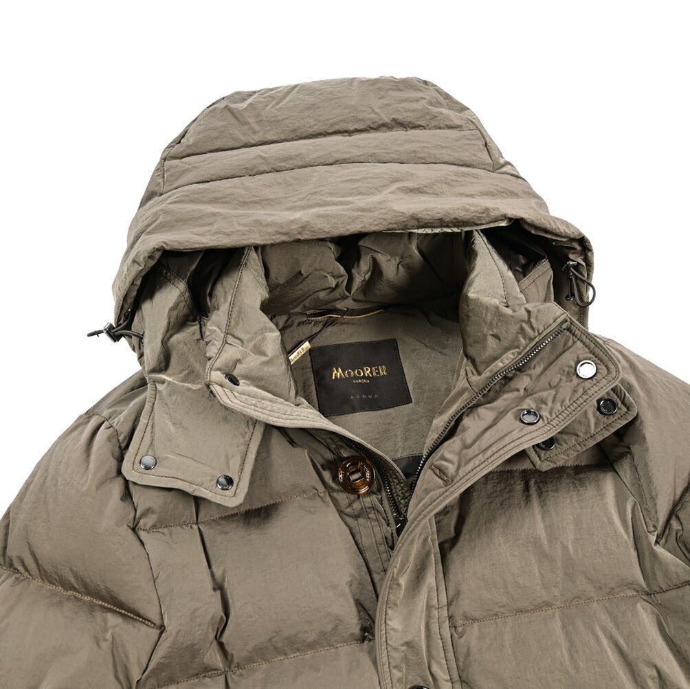 MOORER "SP - BACCO - 4DM" ナイロン100% ダウンジャケットフーディー / ACQUA PROOF (防水)|418229|GUARDAROBA MILANO OFFICIAL STORE
