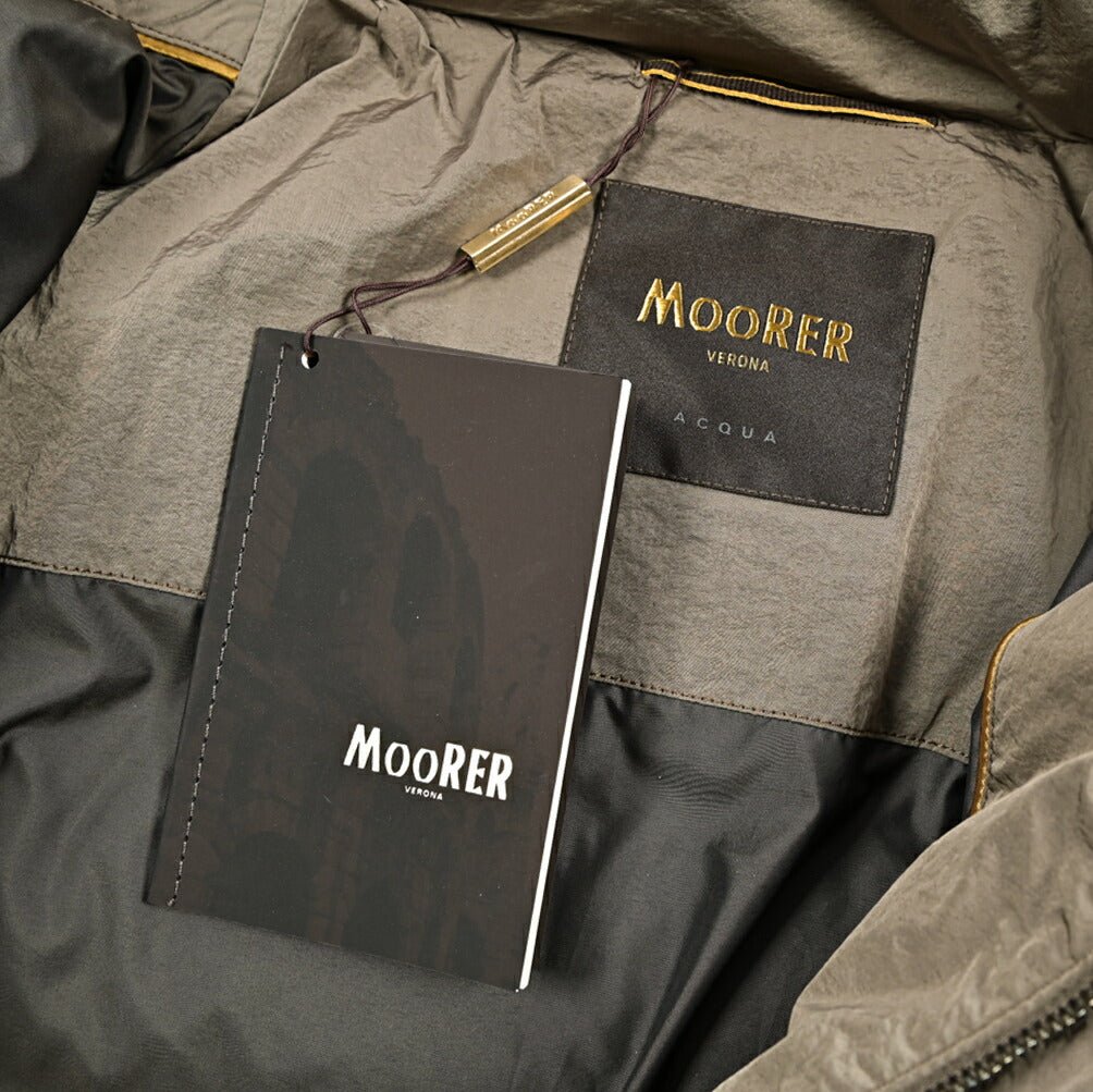 MOORER "SP - BACCO - 4DM" ナイロン100% ダウンジャケットフーディー / ACQUA PROOF (防水)|418229|GUARDAROBA MILANO OFFICIAL STORE