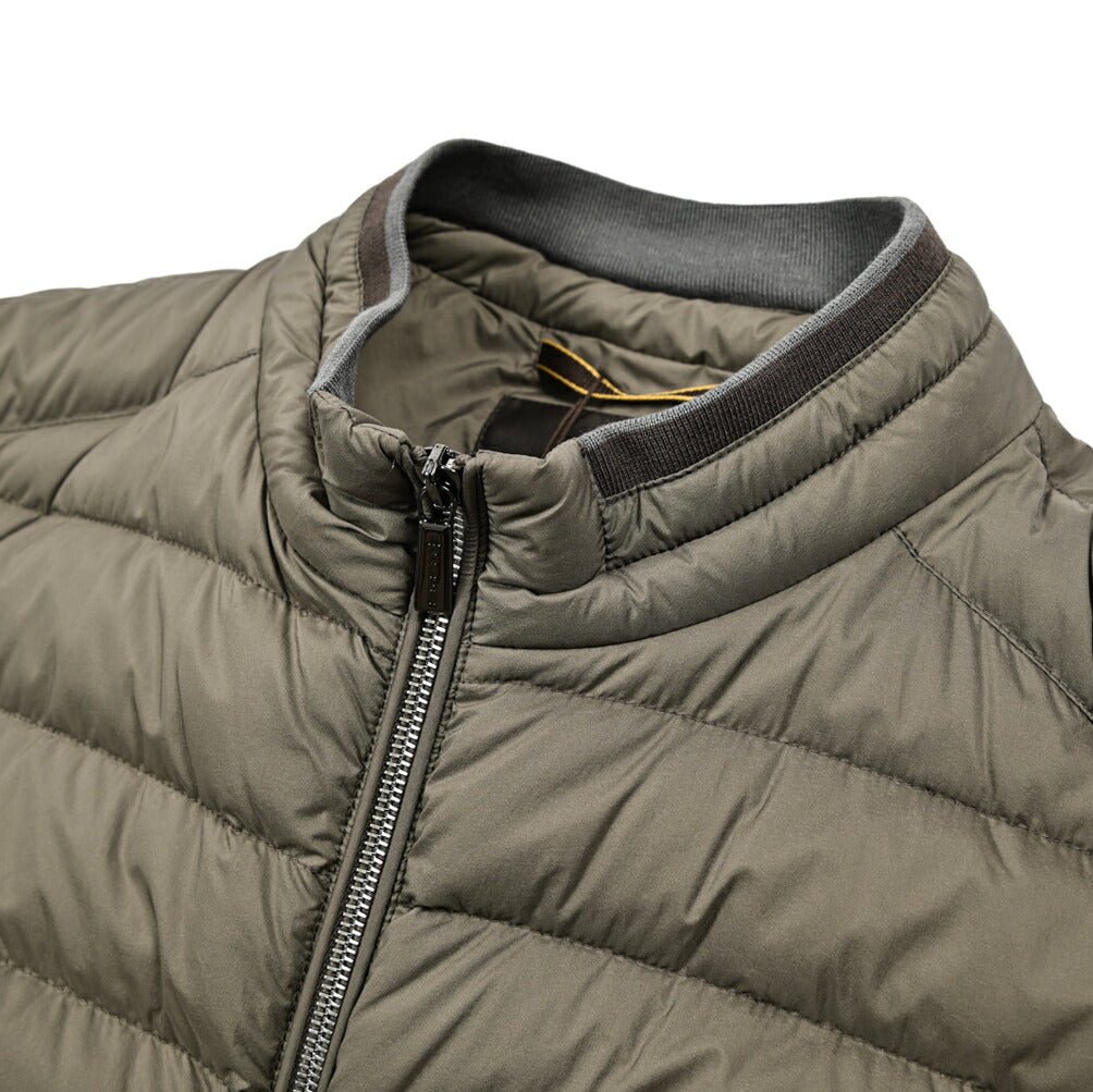 MOORER "STARUSS - S3" ストレッチナイロン スタンドカラーライトダウンジャケット / ACQUA RESISTANT(撥水)|418257|GUARDAROBA MILANO OFFICIAL STORE