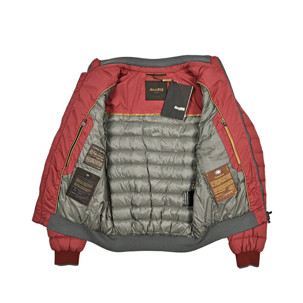 MOORER "STARUSS - S3" ストレッチナイロン スタンドカラーライトダウンジャケット / ACQUA RESISTANT(撥水)|418258|GUARDAROBA MILANO OFFICIAL STORE