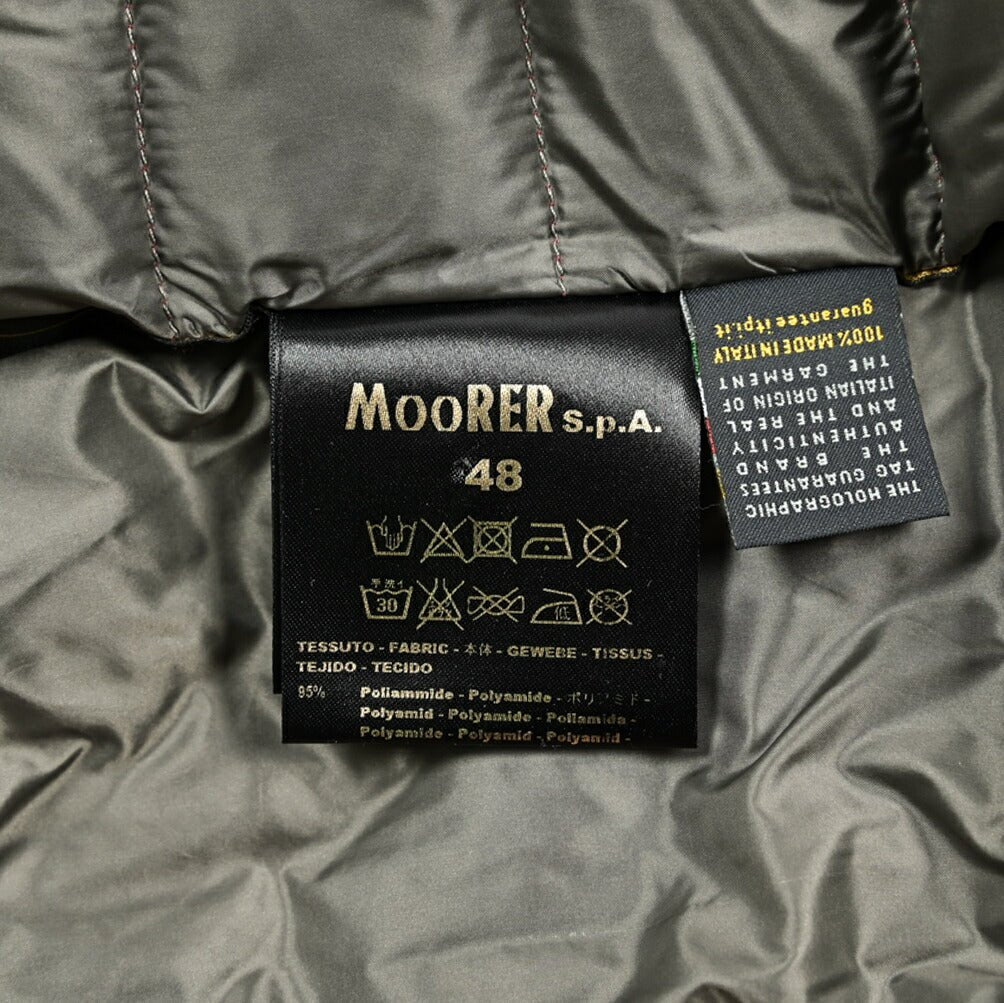 MOORER "STARUSS - S3" ストレッチナイロン スタンドカラーライトダウンジャケット / ACQUA RESISTANT(撥水)|418258|GUARDAROBA MILANO OFFICIAL STORE