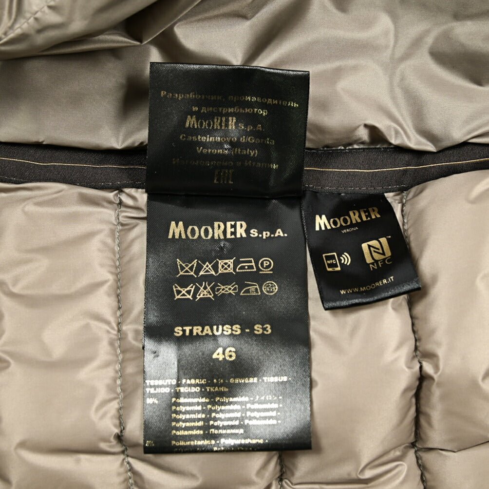 MOORER "STARUSS - S3" ストレッチナイロン スタンドカラーライトダウンジャケット / ACQUA RESISTANT(撥水)|418259|GUARDAROBA MILANO OFFICIAL STORE