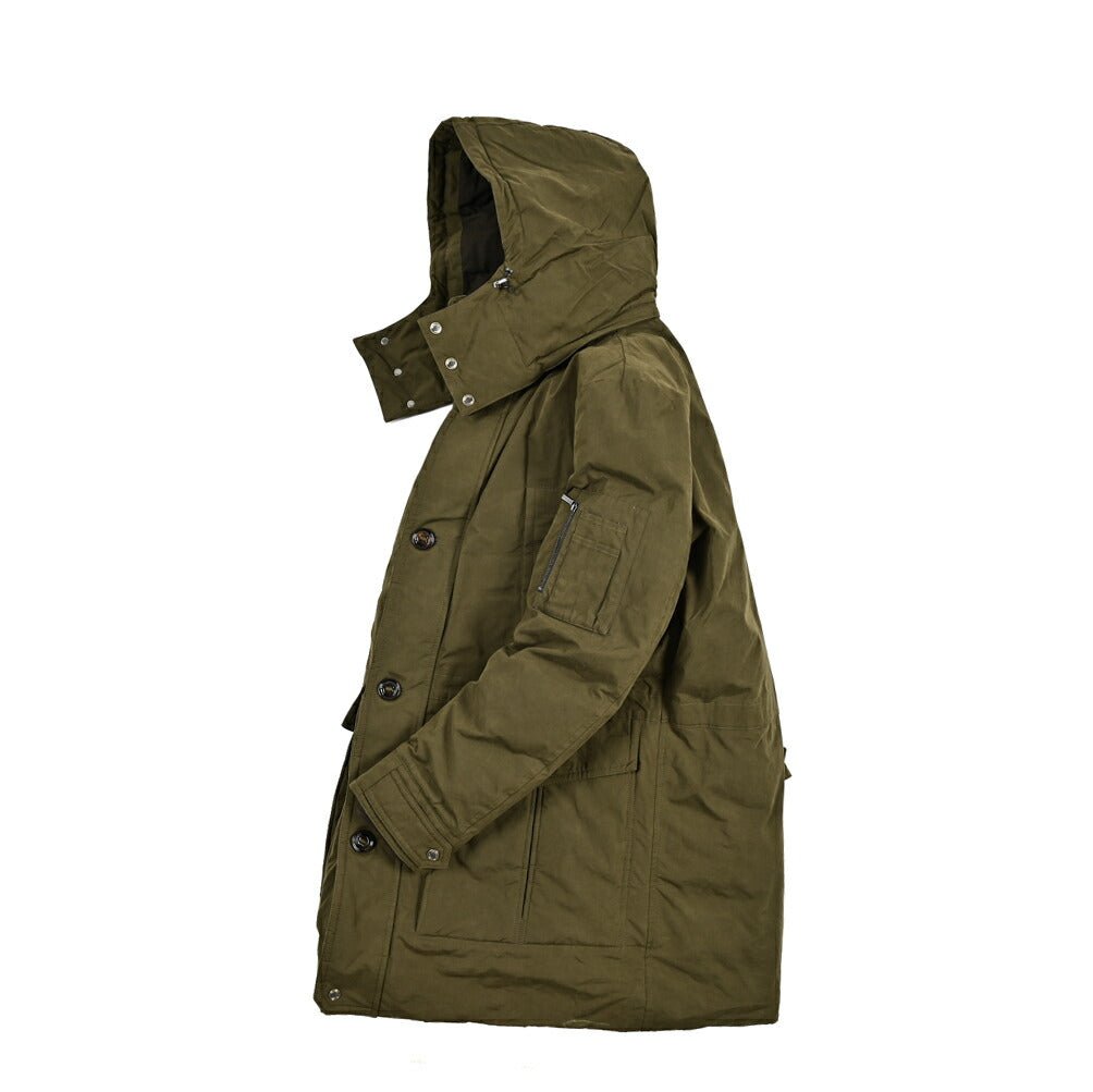 MOORER "TED - S1" ポリエステル混コットン ダウンコートフーディー / ACQUA RESISTANT(撥水)|420443 - 46|GUARDAROBA MILANO OFFICIAL STORE