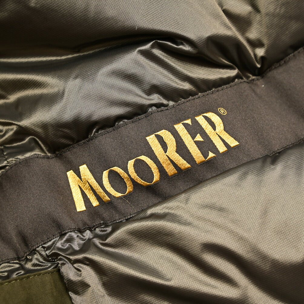MOORER "TED - S1" ポリエステル混コットン ダウンコートフーディー / ACQUA RESISTANT(撥水)|420443 - 46|GUARDAROBA MILANO OFFICIAL STORE