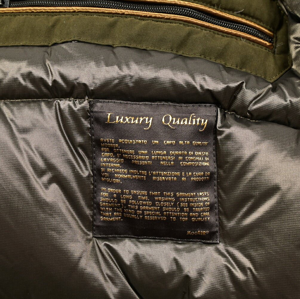 MOORER "TED - S1" ポリエステル混コットン ダウンコートフーディー / ACQUA RESISTANT(撥水)|420443 - 46|GUARDAROBA MILANO OFFICIAL STORE