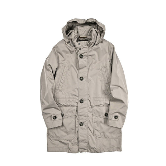 MOORER TORINO - WK ポリエステル100% フード付きスタンドカラーコート / ACQUA RESISTANT(撥水)|436822-46|GUARDAROBA MILANO OFFICIAL STORE