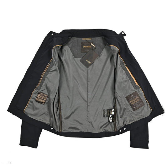MOORER VANGI - KN ストレッチナイロン シングルライダースジャケット / ACQUA RESISTANT(撥水)|435973-50|GUARDAROBA MILANO OFFICIAL STORE