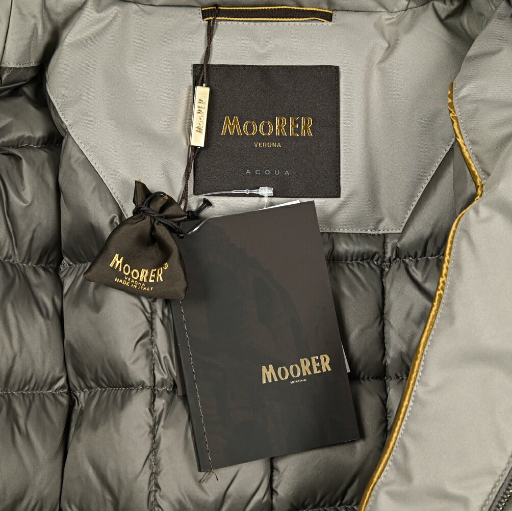 MOORER "VERMONT - ADS" ポリエステル混 着脱可能フード付きダウンコート / ACQUA PROOF (防水)|417765 - 46|GUARDAROBA MILANO OFFICIAL STORE