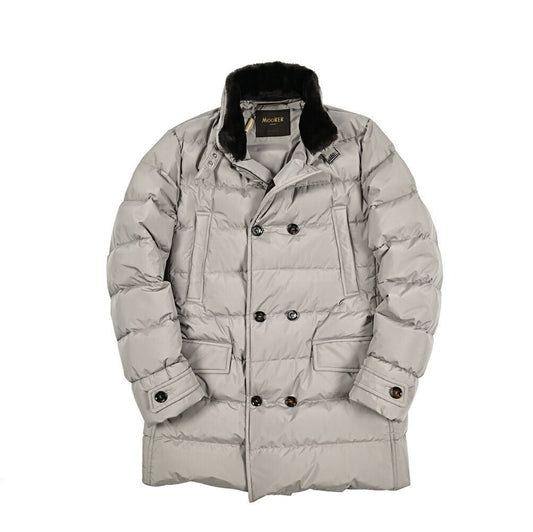 MOORER "ZARBO - STP" ポリエステル100% スタンドカラーダウンコート / ACQUA PROOF (防水)|420483 - 48|GUARDAROBA MILANO OFFICIAL STORE