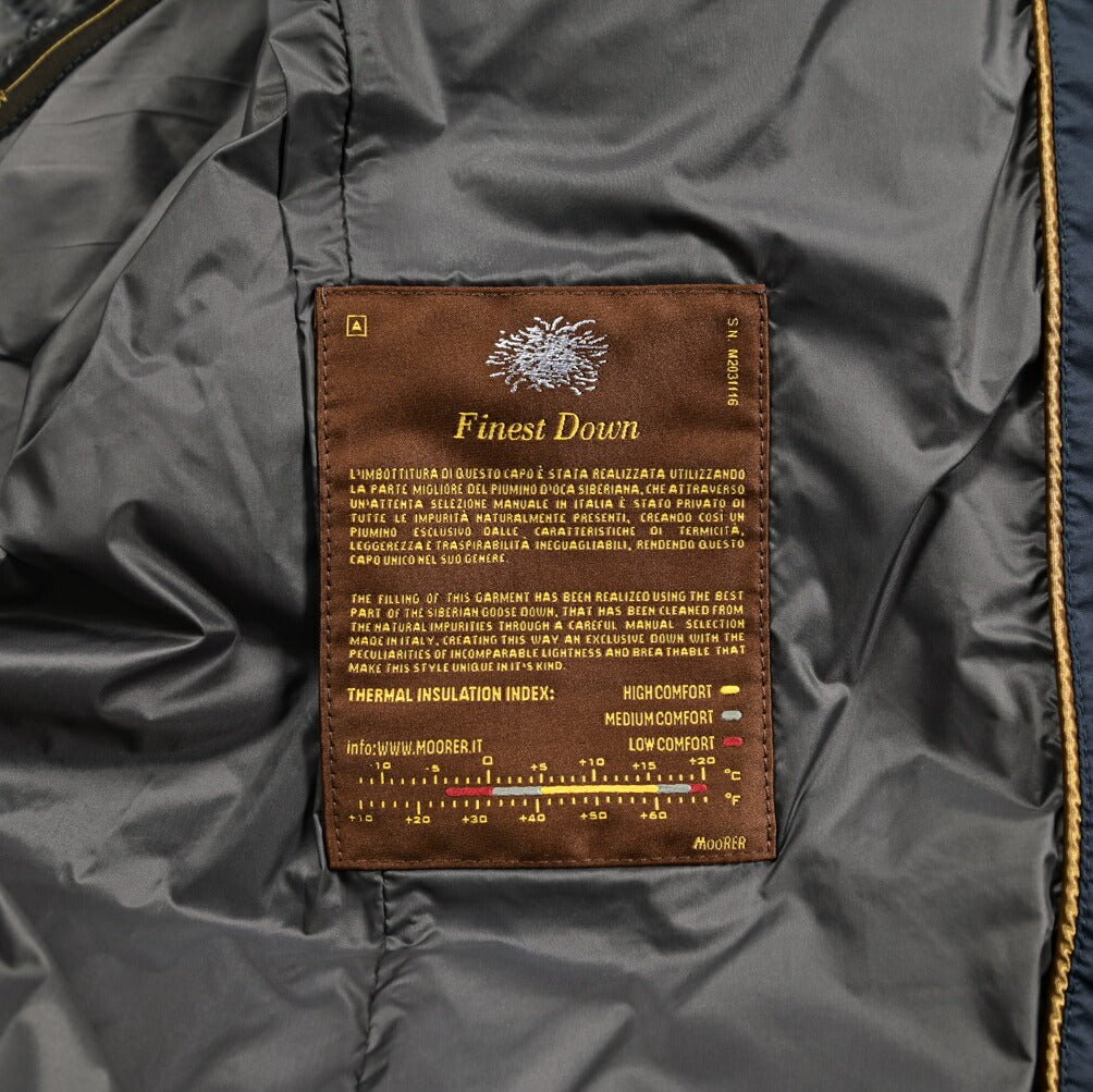 SALE|MOORER ZAVYER - S3 ストレッチナイロン ライトウェイトダウンジャケット / ACQUA RESISTANT(撥水)|417803|GUARDAROBA MILANO OFFICIAL STORE