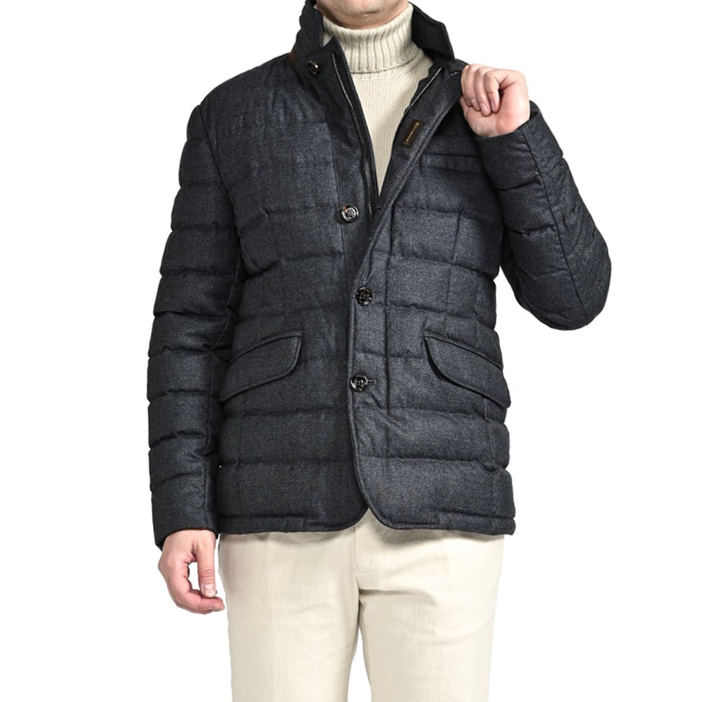 【販売期間前】MORE SALE|MOORER "ZAYN - NO" ヴァージンウール100% スタンドカラーダウンジャケット|418053 - 48|GUARDAROBA MILANO OFFICIAL STORE