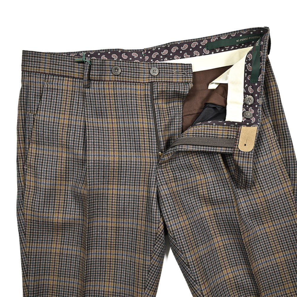 SALE|BERWICH MORELLO ヴァージンウール100% ワンタックスラックス|413509 - 46|GUARDAROBA MILANO OFFICIAL STORE