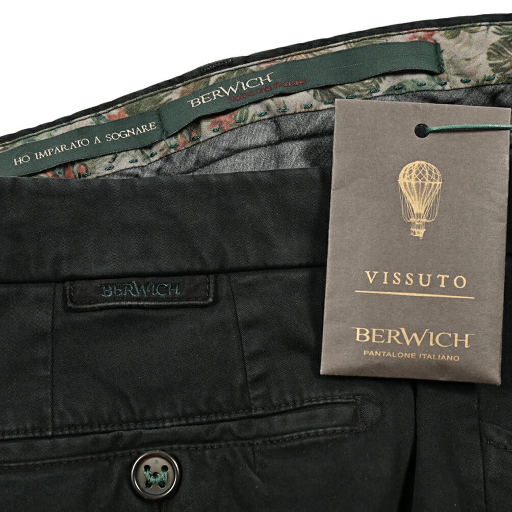 SALE|BERWICH MORELLO ストレッチコットン ノータックチノスラックス|413316 - 54|GUARDAROBA MILANO OFFICIAL STORE