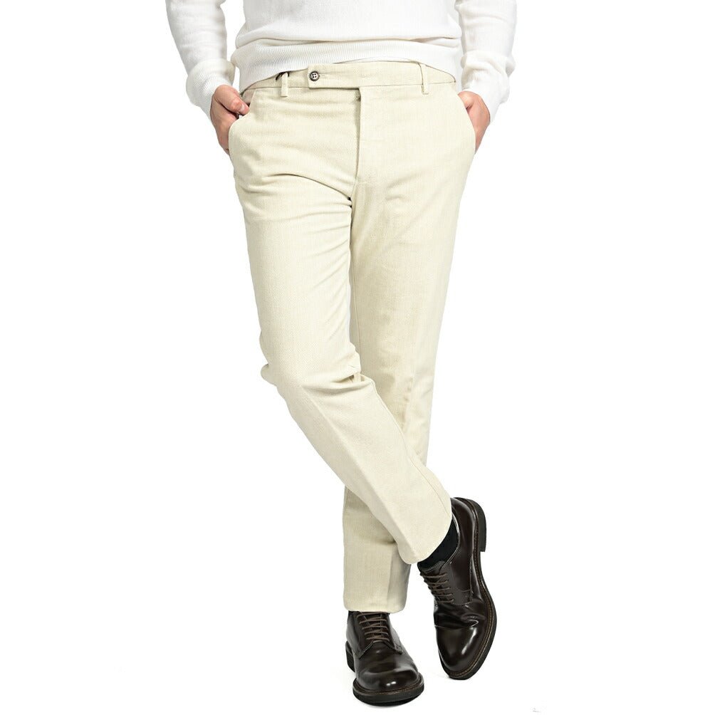 SALE|BERWICH MORELLO ストレッチコットン ワンタックスラックス|413174 - 50|GUARDAROBA MILANO OFFICIAL STORE