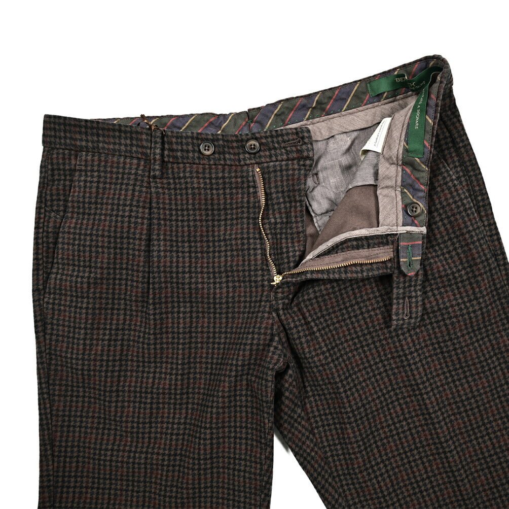 SALE|BERWICH MORELLO ストレッチコットン ワンタックスラックス|413174 - 50|GUARDAROBA MILANO OFFICIAL STORE