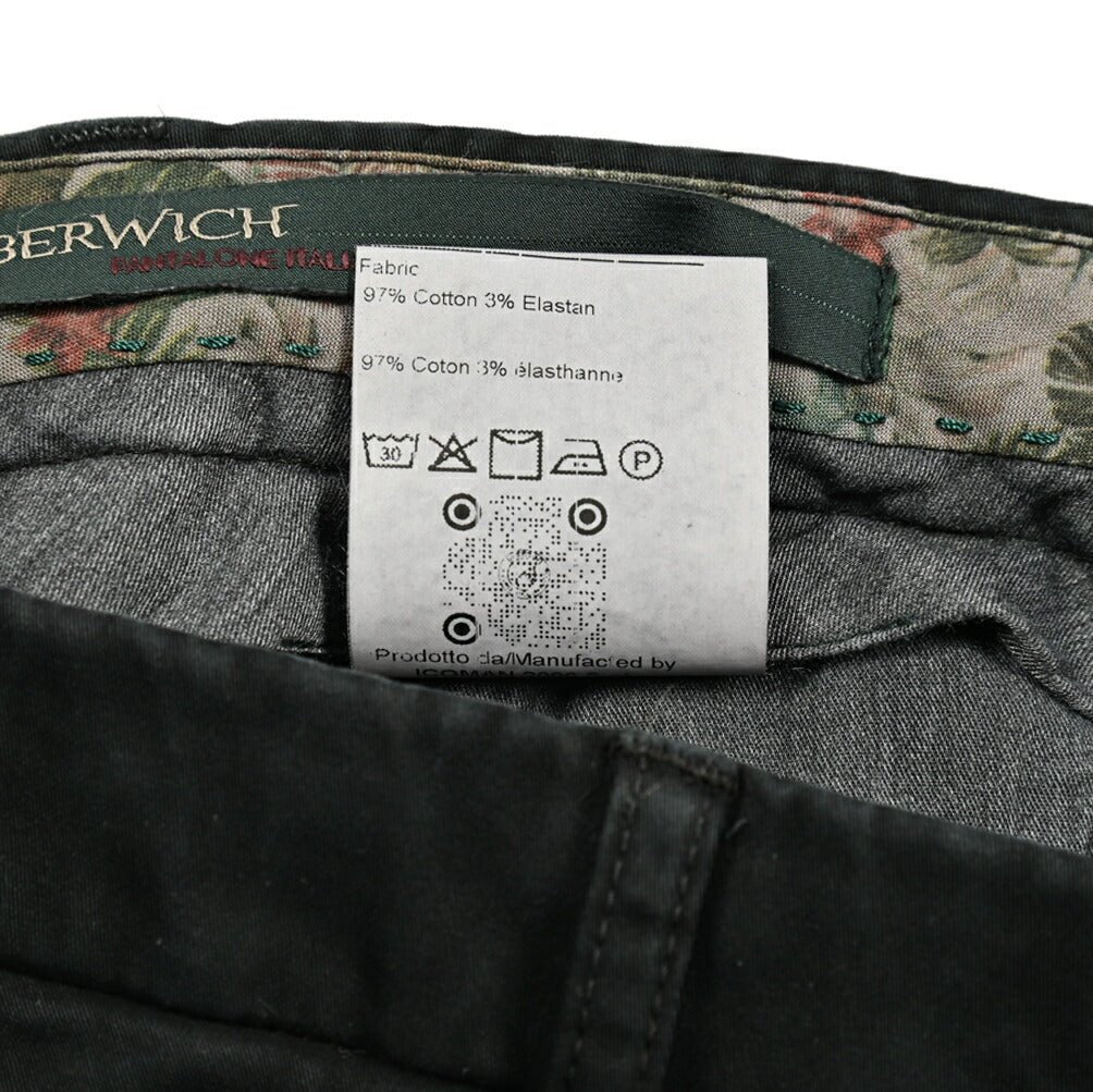 SALE|BERWICH MORELLO ストレッチコットン ノータックチノスラックス|413316 - 54|GUARDAROBA MILANO OFFICIAL STORE