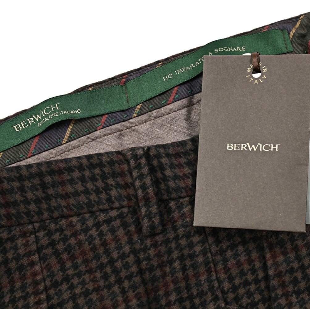 SALE|BERWICH MORELLO ストレッチコットン ワンタックスラックス|413174 - 50|GUARDAROBA MILANO OFFICIAL STORE