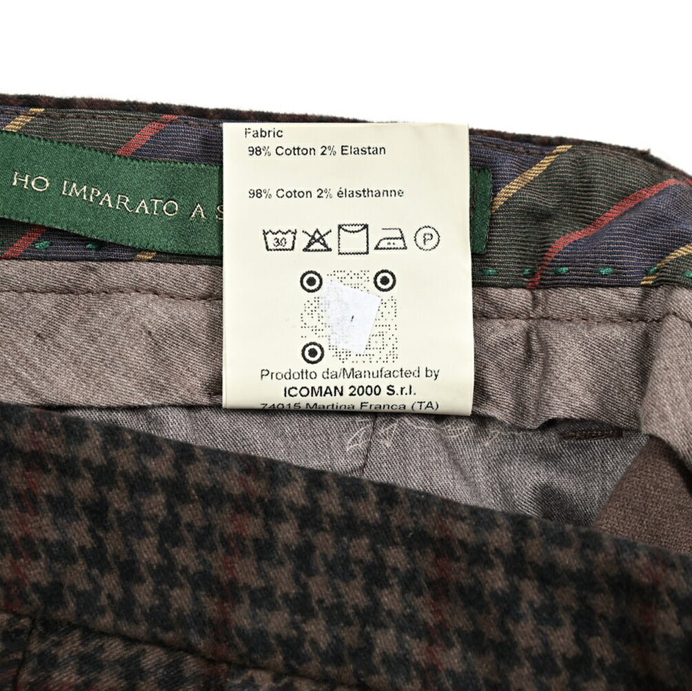 SALE|BERWICH MORELLO ストレッチコットン ワンタックスラックス|413174 - 50|GUARDAROBA MILANO OFFICIAL STORE