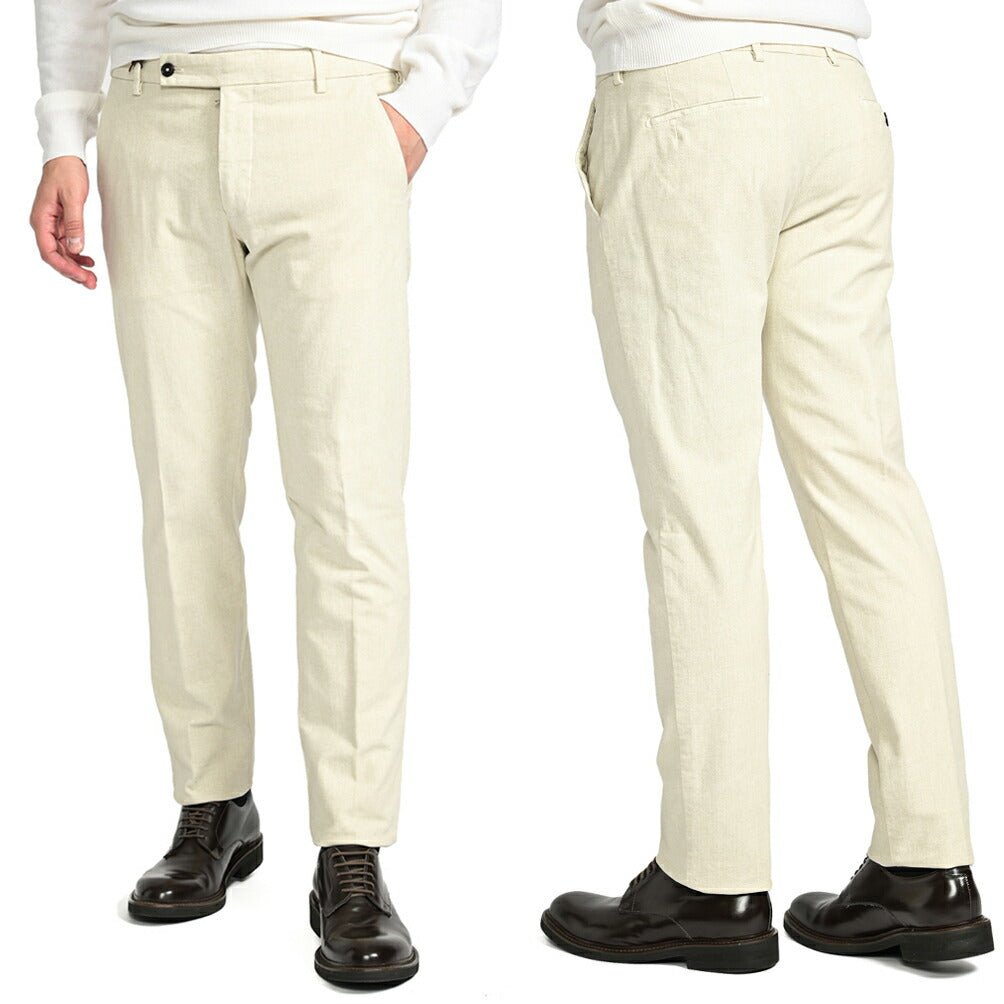SALE|BERWICH MORELLO ストレッチコットン ワンタックスラックス|413174 - 50|GUARDAROBA MILANO OFFICIAL STORE