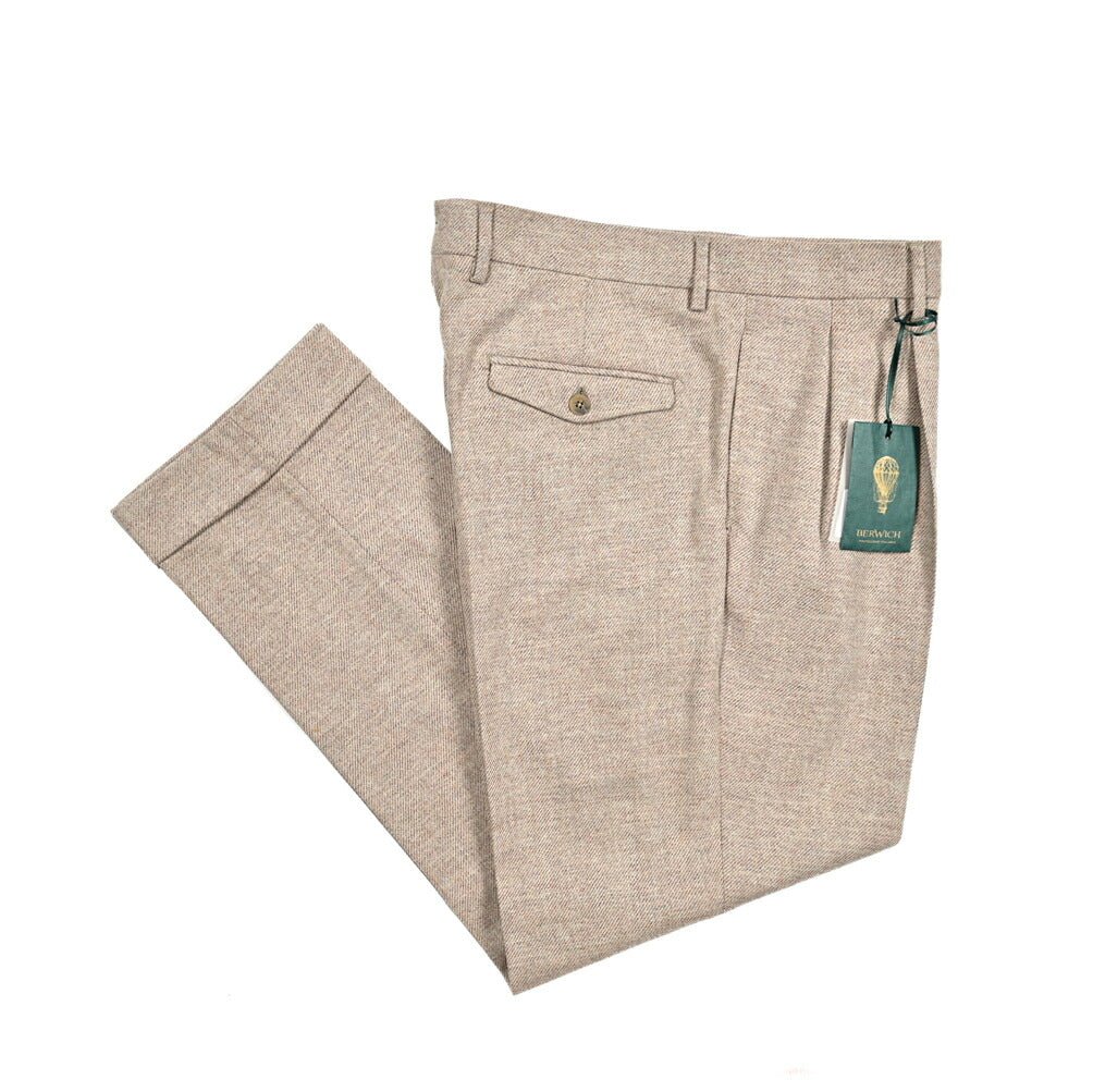 SALE|BERWICH NEGRONI ストレッチウール ツータックスラックス|413069 - 46|GUARDAROBA MILANO OFFICIAL STORE