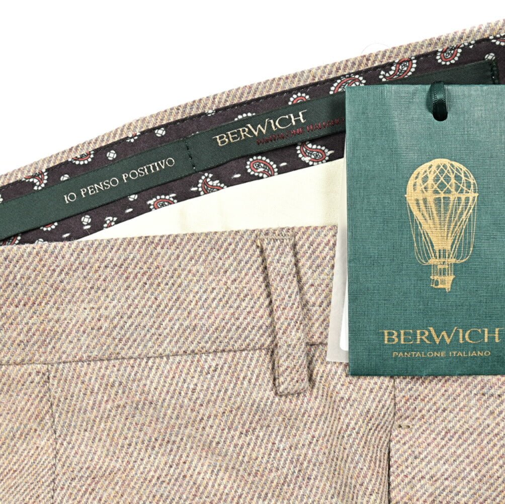 SALE|BERWICH NEGRONI ストレッチウール ツータックスラックス|413069 - 46|GUARDAROBA MILANO OFFICIAL STORE