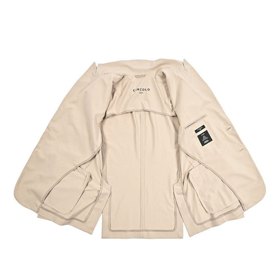 【P10倍】26SS CIRCOLO 1901 ストレッチコットン 2Bシングルテーラードイージージャケット イージーブレザー|436872-44|GUARDAROBA MILANO OFFICIAL STORE