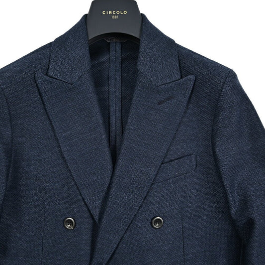 【P10倍】26SS CIRCOLO 1901 リネン混コットン 6Bダブルテーラードイージージャケット|436839-44|GUARDAROBA MILANO OFFICIAL STORE