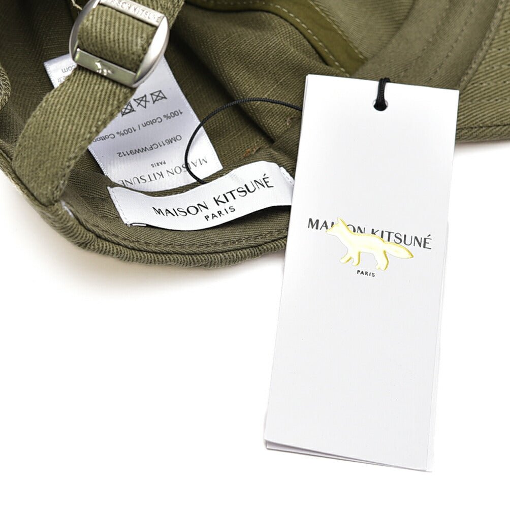 【P10倍】26SS MAISON KITSUNE コットン100% ダブルフォックスヘッド ベースボールキャップ|437033|GUARDAROBA MILANO OFFICIAL STORE